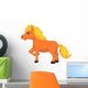 Cute Pony Horse Cartoon Wall Decal