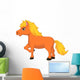 Cute Pony Horse Cartoon Wall Decal