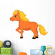 Cute Pony Horse Cartoon Wall Decal