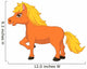 Cute Pony Horse Cartoon Wall Decal