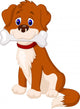 Dog with Bone Wall Decal