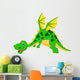 Happy Dragon Cartoon Flying Wall Decal
