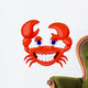 Cute Crab Cartoon Wall Decal