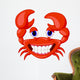 Cute Crab Cartoon Wall Decal