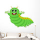 Cute Caterpillar Cartoon Wall Decal Design 2