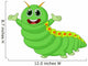 Cute Caterpillar Cartoon Wall Decal Design 2