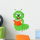 Caterpillar Reading Book Wall Decal