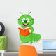 Caterpillar Reading Book Wall Decal