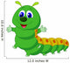 Cute Caterpillar Cartoon Wall Decal Design 1