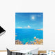 Sun and Turquoise Sea Wall Decal