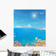 Sun and Turquoise Sea Wall Decal