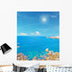 Sun and Turquoise Sea Wall Decal