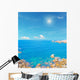 Sun and Turquoise Sea Wall Decal