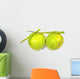 Green Coconuts over White Wall Decal