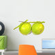 Green Coconuts over White Wall Decal