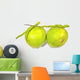 Green Coconuts over White Wall Decal