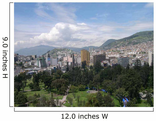Panorama Quito Capital Ecuador Wall Decal