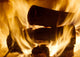 Burning Logs Fireplace Wall Decal