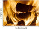 Burning Logs Fireplace Wall Decal