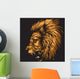 Zodiac Leo Black Wall Decal