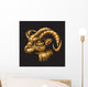 Zodiac Aries Black Wall Decal