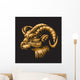 Zodiac Aries Black Wall Decal