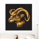 Zodiac Aries Black Wall Decal