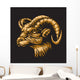 Zodiac Aries Black Wall Decal