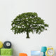 Abstract Summer Oak Tree Wall Decal