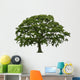 Abstract Summer Oak Tree Wall Decal