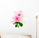 Pink and White Hibiscus Wall Decal