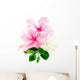 Pink and White Hibiscus Wall Decal