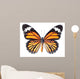 Monarch Butterfly White Wall Decal