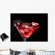Red Bloody Halloween Cocktail Wall Decal