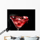 Red Bloody Halloween Cocktail Wall Decal