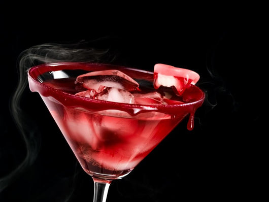 Red Bloody Halloween Cocktail Wall Decal