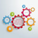 Several Colored Gears Wall Decal