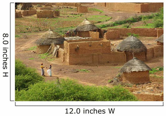 Village Du Sahel Burkina Wall Decal