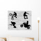 Extreme Sport Silhouettes Vector Wall Decal