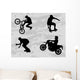 Extreme Sport Silhouettes Vector Wall Decal