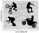 Extreme Sport Silhouettes Vector Wall Decal