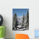 Mountain Village Snow Wall Decal Design 2