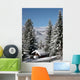Mountain Village Snow Wall Decal Design 2