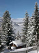 Mountain Village Snow Wall Decal Design 2