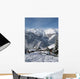 Mountain Village Snow Wall Decal Design 1