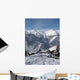 Mountain Village Snow Wall Decal Design 1
