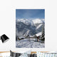 Mountain Village Snow Wall Decal Design 1