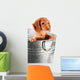 Wet Dachshund Puppy Tub Wall Decal