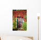 Colorful Rustic Door Covered Wall Decal
