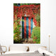 Colorful Rustic Door Covered Wall Decal